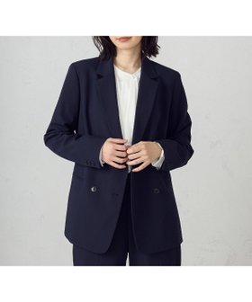 【コムサイズム/COMME CA ISM】の【セットアップ対応】SOLOTEX ポリエステルレーヨンストレッチ ダブルブレストテーラードジャケット 人気、トレンドファッション・服の通販 founy(ファニー) ファッション Fashion レディースファッション Fashion for Women アウター Coat / Outerwear Collection レディースジャケット・軽アウター Jackets テーラードジャケット / 通勤・きれいめスタイル Tailored Jackets & Blazers おすすめ Recommended / Our Picks ジャケット Jacket, Outerwear ストライプ Stripe, Striped Pattern ストレッチ Stretch, Stretchy Fabric セットアップ Set-Up, Coordinated Outfit ボックス Boxy, Box Shape メンズ Men's, Menswear |ID:prp329100004678489