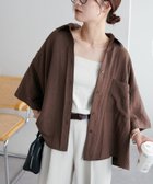 【ディスコート/Discoat】の【新色追加!/WEB限定】ビッグシャツ ブラウン|ID: prp329100004678510 ipo3291000000033799148