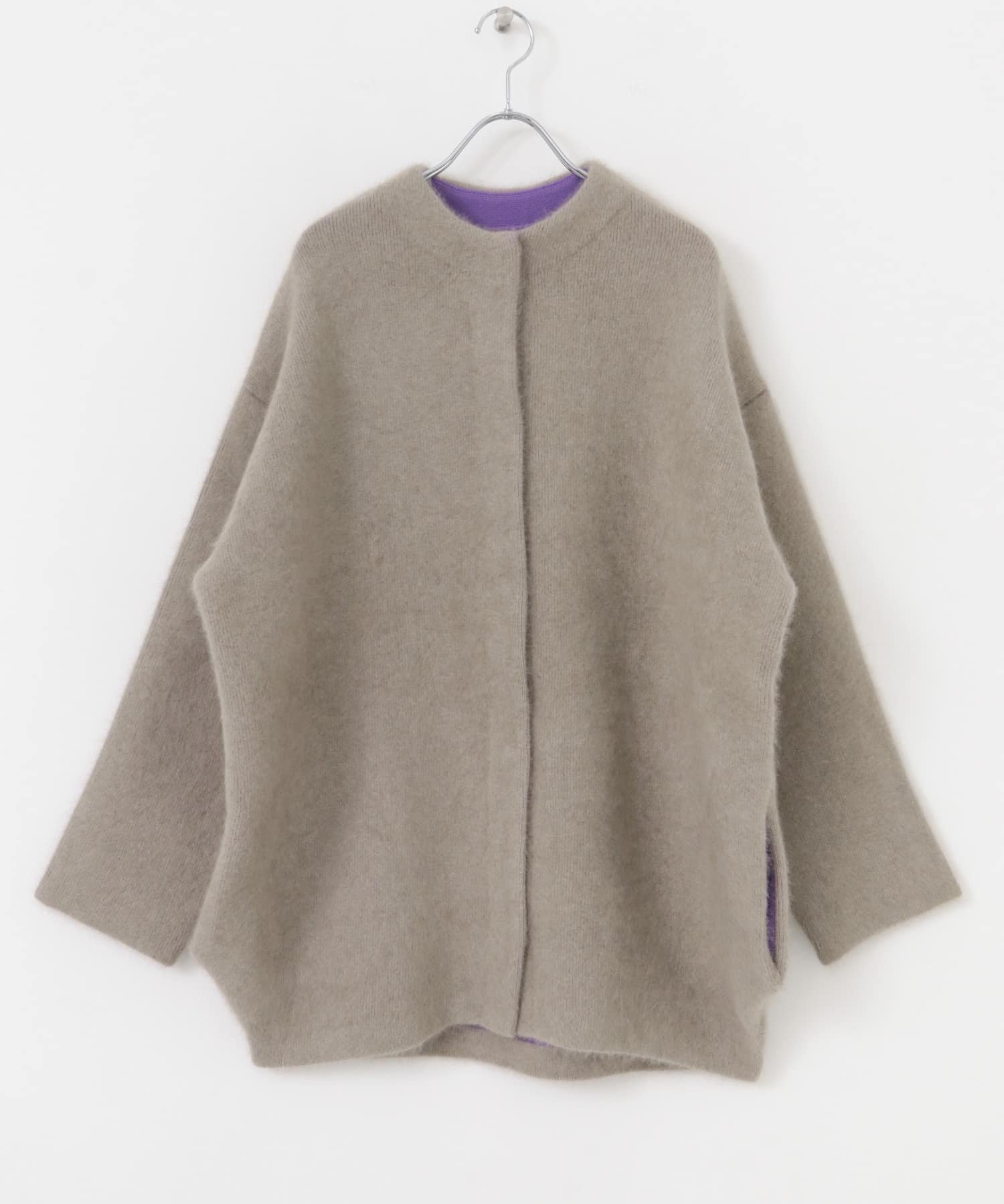 【アーバンリサーチ ロッソ/URBAN RESEARCH ROSSO】のELENDEEK CN RACCOON MIX WCD インテリア・キッズ・メンズ・レディースファッション・服の通販 founy(ファニー) 　ファッション　Fashion　レディースファッション　Fashion for Women　トップス・カットソー　Cut & Sew Tops　2024年　2024　2024-2025秋冬・A/W　Autumn/Winter 2024–25 AW24–25　冬　Winter / This Winter　ダブル　Double, Double-Breasted　フェイス　Face, Facial Design　エレガント 上品　Elegant　A/W・秋冬　Autumn/Winter　BEG|ID: prp329100004678532 ipo3291000000033799248