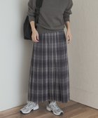 【アーバンリサーチ ドアーズ/URBAN RESEARCH DOORS】の『一部WEB限定カラー』チェックプリーツスカート GRY×BLU|ID: prp329100004678599 ipo3291000000033799528