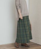 【アーバンリサーチ ドアーズ/URBAN RESEARCH DOORS】の『一部WEB限定カラー』チェックプリーツスカート GRN×YEL|ID: prp329100004678599 ipo3291000000033799533
