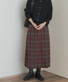 【アーバンリサーチ ドアーズ/URBAN RESEARCH DOORS】の『一部WEB限定カラー』チェックプリーツスカート 人気、トレンドファッション・服の通販 founy(ファニー) ファッション Fashion レディースファッション Fashion for Women スカート Skirts プリーツスカート / 上品フェミニンスタイル Pleated Skirts 2025年 2025 2025-2026秋冬・A/W Autumn/Winter 2025–26 AW25–26 冬 Winter / This Winter クラシック Classic, Timeless Style サイドジップ Side Zip, Side Zipper チェック Check, Plaid, Tartan トレンド Trend, Trending Now フロント Front, Front Design プリーツ Pleats, Pleated ロング Long, Long-Length エレガント 上品 Elegant A/W・秋冬 Autumn/Winter thumbnail BRN×RED|ID: prp329100004678599 ipo3291000000034478837
