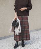 【アーバンリサーチ ドアーズ/URBAN RESEARCH DOORS】の『一部WEB限定カラー』チェックプリーツスカート 人気、トレンドファッション・服の通販 founy(ファニー) ファッション Fashion レディースファッション Fashion for Women スカート Skirts プリーツスカート / 上品フェミニンスタイル Pleated Skirts 2025年 2025 2025-2026秋冬・A/W Autumn/Winter 2025–26 AW25–26 冬 Winter / This Winter クラシック Classic, Timeless Style サイドジップ Side Zip, Side Zipper チェック Check, Plaid, Tartan トレンド Trend, Trending Now フロント Front, Front Design プリーツ Pleats, Pleated ロング Long, Long-Length エレガント 上品 Elegant A/W・秋冬 Autumn/Winter thumbnail BRN×RED|ID: prp329100004678599 ipo3291000000034926762