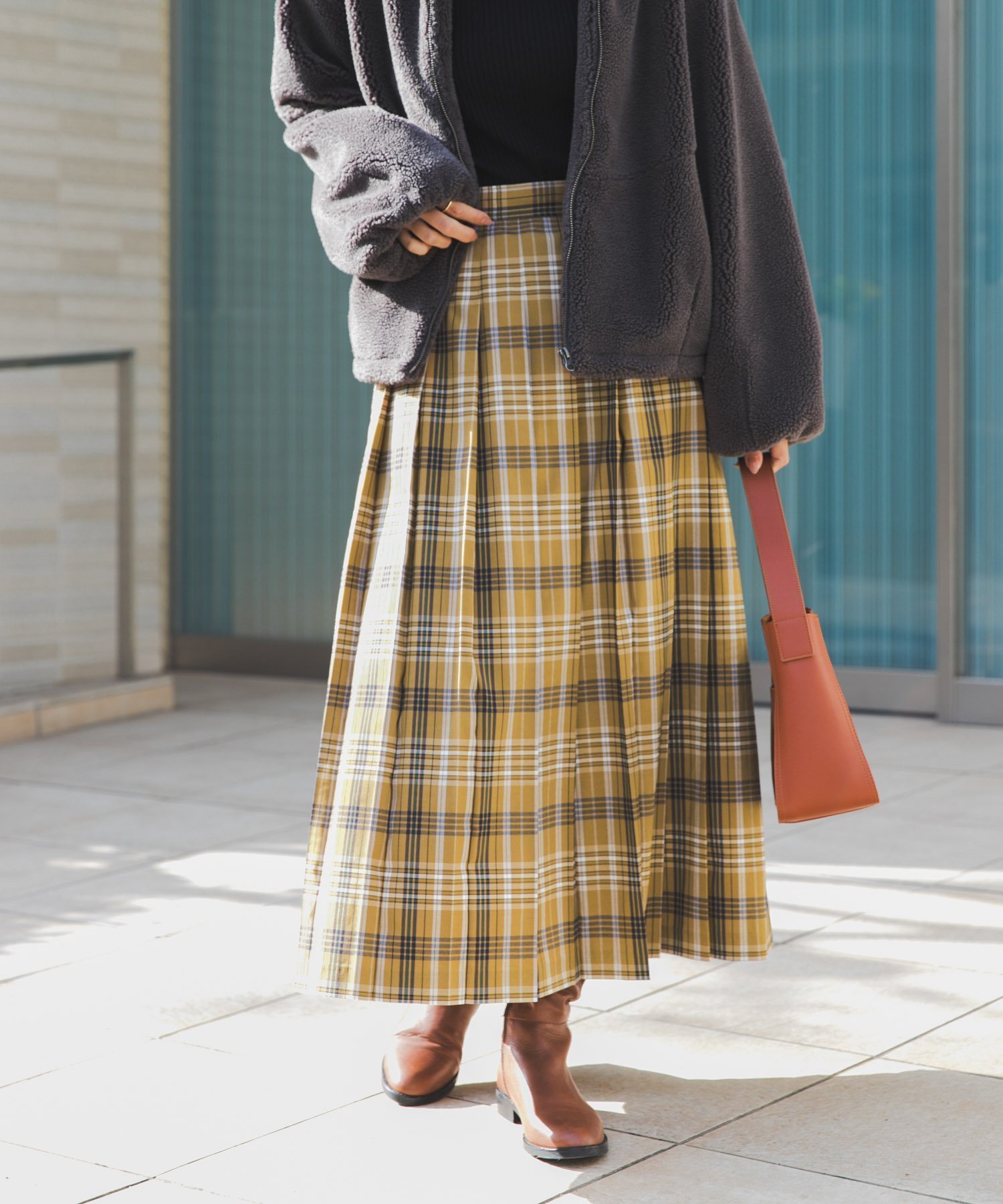 【アーバンリサーチ ドアーズ/URBAN RESEARCH DOORS】の『一部WEB限定カラー』チェックプリーツスカート インテリア・キッズ・メンズ・レディースファッション・服の通販 founy(ファニー) 　ファッション　Fashion　レディースファッション　Fashion for Women　スカート　Skirts　プリーツスカート / 上品フェミニンスタイル　Pleated Skirts　2025年　2025　2025-2026秋冬・A/W　Autumn/Winter 2025–26 AW25–26　冬　Winter / This Winter　クラシック　Classic, Timeless Style　サイドジップ　Side Zip, Side Zipper　チェック　Check, Plaid, Tartan　トレンド　Trend, Trending Now　フロント　Front, Front Design　プリーツ　Pleats, Pleated　ロング　Long, Long-Length　エレガント 上品　Elegant　A/W・秋冬　Autumn/Winter　MUS×NVY|ID: prp329100004678599 ipo3291000000034926764