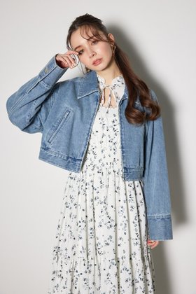 【リエンダ/rienda】のステンカラーデニムジャケット 人気、トレンドファッション・服の通販 founy(ファニー) ファッション Fashion レディースファッション Fashion for Women アウター Coat / Outerwear Collection レディースジャケット・軽アウター Jackets デニムジャケット / カジュアルアウター Denim Jackets おすすめ Recommended / Our Picks カフス Cuff Design クロップド Cropped, Short Length ジャケット Jacket, Outerwear セットアップ Set-Up, Coordinated Outfit デニム Denim, Jeans Material バランス Balance, Style Balance パターン Pattern, Design Print ポケット Pocket, Pocket Detail リラックス Relax, Relaxed Fit 今季 This Season, Current Season 再入荷 Restock / Back in Stock |ID:prp329100004678615