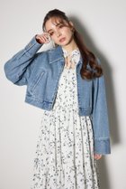 【リエンダ/rienda】のステンカラーデニムジャケット 人気、トレンドファッション・服の通販 founy(ファニー) ファッション Fashion レディースファッション Fashion for Women アウター Coat / Outerwear Collection レディースジャケット・軽アウター Jackets デニムジャケット / カジュアルアウター Denim Jackets おすすめ Recommended / Our Picks カフス Cuff Design クロップド Cropped, Short Length ジャケット Jacket, Outerwear セットアップ Set-Up, Coordinated Outfit デニム Denim, Jeans Material バランス Balance, Style Balance パターン Pattern, Design Print ポケット Pocket, Pocket Detail リラックス Relax, Relaxed Fit 今季 This Season, Current Season 再入荷 Restock / Back in Stock thumbnail BLU|ID: prp329100004678615 ipo3291000000033799591