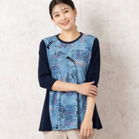 【ミゼール/MISSEL】の【洗える・日本製】デニムプリントカットソー 人気、トレンドファッション・服の通販 founy(ファニー) ファッション Fashion レディースファッション Fashion for Women トップス・カットソー Cut & Sew Tops カットソー・ベーシックTシャツ Cut-and-Sewn Tops / Stretch Tees & Basics おすすめ Recommended / Our Picks カットソー Cut and Sewn Top デニム Denim, Jeans Material 人気 Popular, Best Seller 日本製 Made In Japan 洗える Machine Washable 無地 Plain, Solid Color 秋 Autumn |ID:prp329100004678626