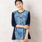 【ミゼール/MISSEL】の【洗える・日本製】デニムプリントカットソー 人気、トレンドファッション・服の通販 founy(ファニー) ファッション Fashion レディースファッション Fashion for Women トップス・カットソー Cut & Sew Tops カットソー・ベーシックTシャツ Cut-and-Sewn Tops / Stretch Tees & Basics おすすめ Recommended / Our Picks カットソー Cut and Sewn Top デニム Denim, Jeans Material 人気 Popular, Best Seller 日本製 Made In Japan 洗える Machine Washable 無地 Plain, Solid Color 秋 Autumn thumbnail ダークブルー|ID: prp329100004678626 ipo3291000000033799621