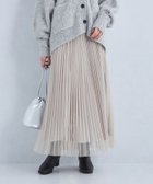 【ユナイテッドアローズ/UNITED ARROWS】のsize SHORT/TALLあり 2WAY チュール プリーツ スカート LT.GRAY|ID: prp329100004678703 ipo3291000000033799999
