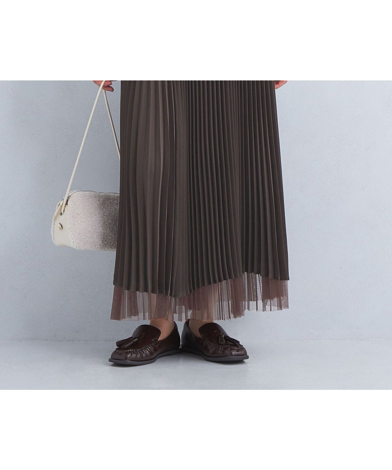 【ユナイテッドアローズ/UNITED ARROWS】のsize SHORT/TALLあり 2WAY チュール プリーツ スカート インテリア・キッズ・メンズ・レディースファッション・服の通販 founy(ファニー) 　ファッション　Fashion　レディースファッション　Fashion for Women　スカート　Skirts　プリーツスカート / 上品フェミニンスタイル　Pleated Skirts　秋　Autumn　サテン　Satin, Glossy Fabric　チュール　Tulip, Tulip Motif　フェミニン　Feminine, Girly　プリーツ　Pleats, Pleated　ベーシック　Basic, Essential　冬　Winter / This Winter　アウトレット　Outlet / Clearance　おすすめ　Recommended / Our Picks　エレガント 上品　Elegant　MD.BROWN|ID: prp329100004678703 ipo3291000000034577765