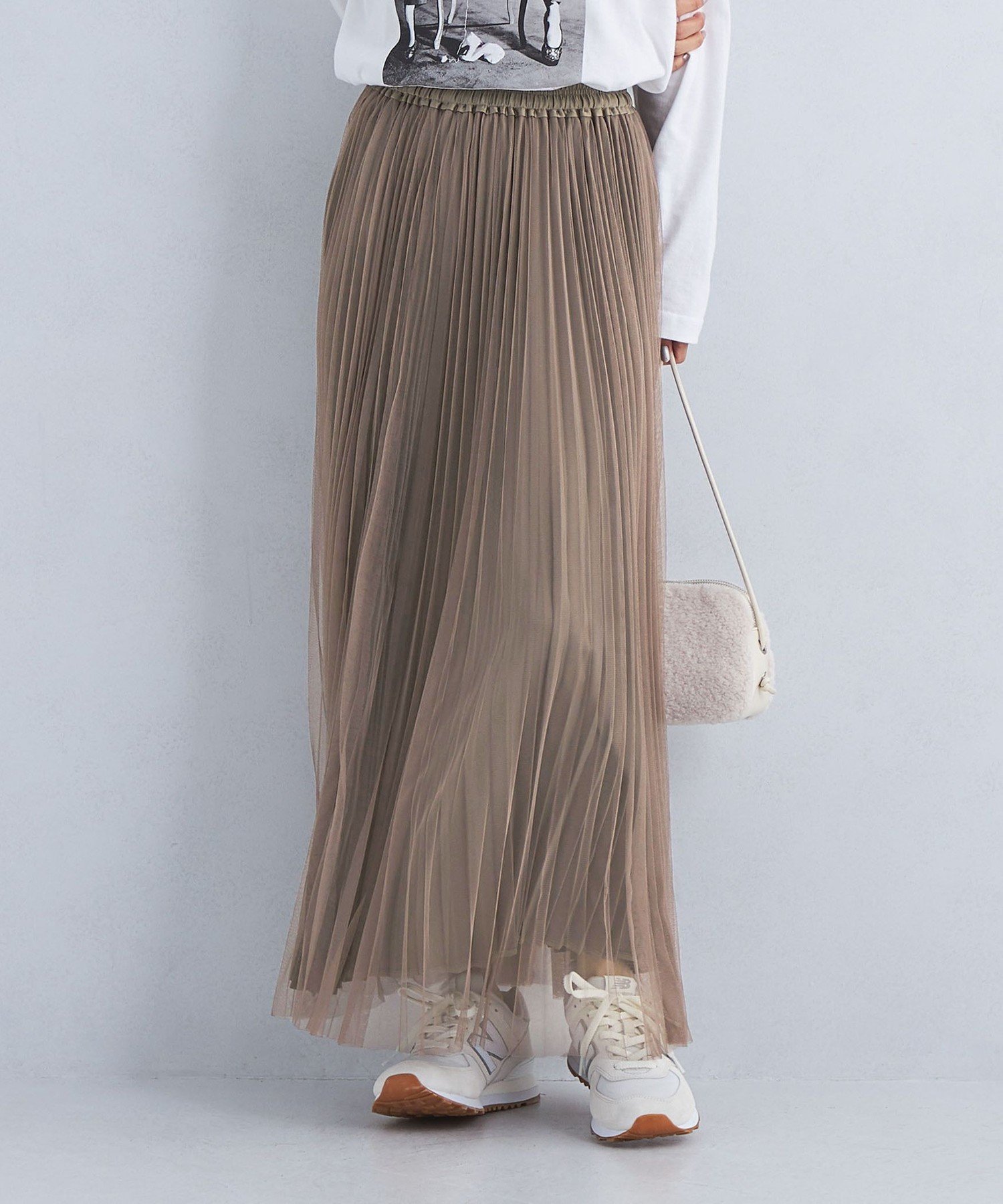 【ユナイテッドアローズ/UNITED ARROWS】のsize SHORT/TALLあり 2WAY チュール プリーツ スカート インテリア・キッズ・メンズ・レディースファッション・服の通販 founy(ファニー) 　ファッション　Fashion　レディースファッション　Fashion for Women　スカート　Skirts　プリーツスカート / 上品フェミニンスタイル　Pleated Skirts　秋　Autumn　サテン　Satin, Glossy Fabric　チュール　Tulip, Tulip Motif　フェミニン　Feminine, Girly　プリーツ　Pleats, Pleated　ベーシック　Basic, Essential　冬　Winter / This Winter　アウトレット　Outlet / Clearance　おすすめ　Recommended / Our Picks　エレガント 上品　Elegant　MOCA|ID: prp329100004678703 ipo3291000000034577767