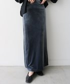 【セレクトモカ/SELECT MOCA】のベロアIラインロングスカート 人気、トレンドファッション・服の通販 founy(ファニー) ファッション Fashion レディースファッション Fashion for Women スカート Skirts ロングスカート Long Skirts / Maxi & Midi Skirts シンプル Simple, Minimal スウェット / スエット Sweatshirt, Sweatwear スリット Slit, Slit Detail タートル Turtleneck, Turtle Collar ベロア Velour, Soft Velvet エレガント 上品 Elegant thumbnail グレー-900|ID: prp329100004678761 ipo3291000000033987898