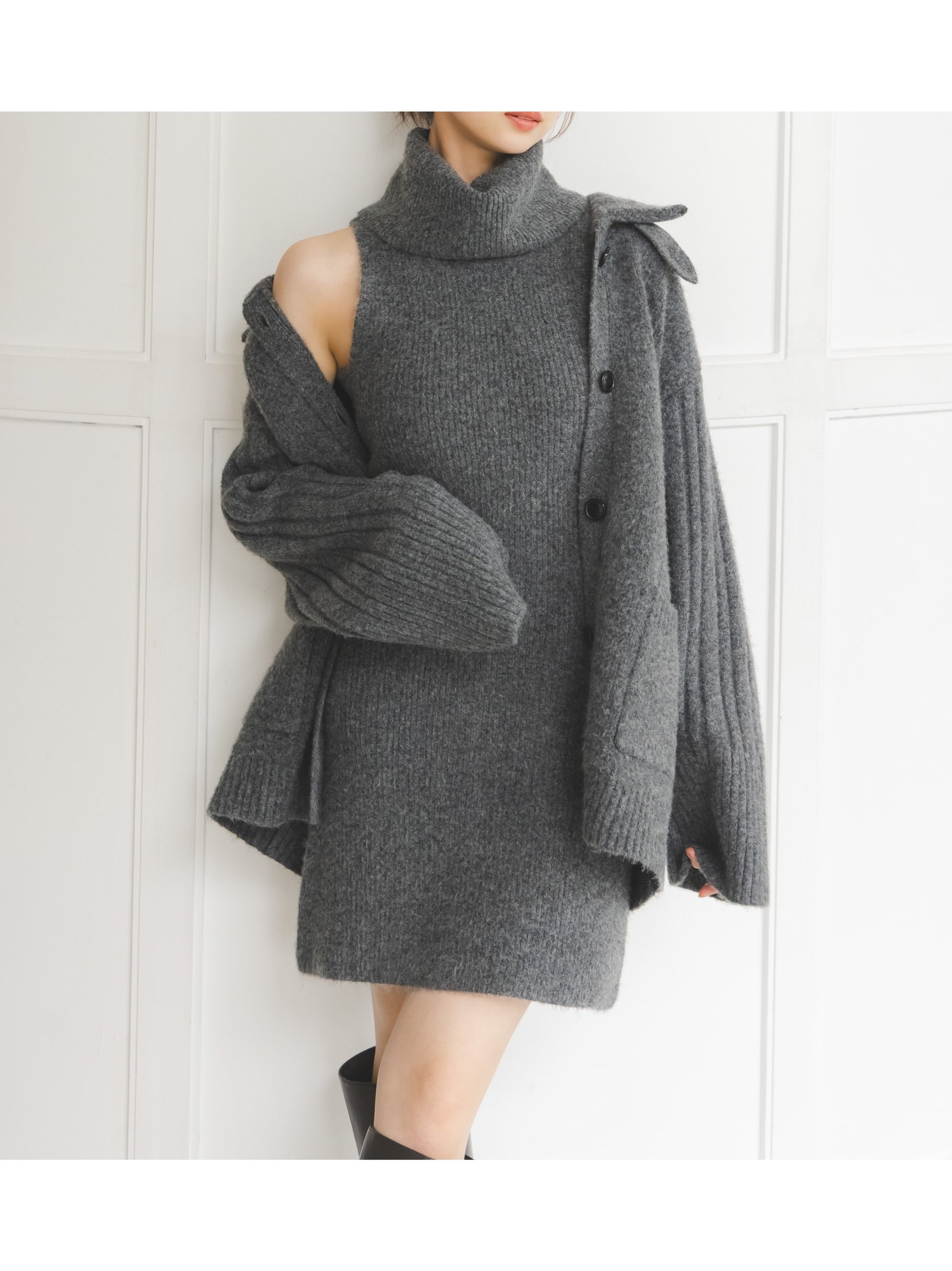 【スナイデル/SNIDEL】のステンカラーニットジャケットカーディガン インテリア・キッズ・メンズ・レディースファッション・服の通販 founy(ファニー) 　ファッション　Fashion　レディースファッション　Fashion for Women　ショルダー　Shoulder, Shoulder Strap　ジャケット　Jacket, Outerwear　スタンド　Stand Collar, Upright Stand　ストレート　Straight, Straight Cut　スマート　Smart, Elegant　トレンド　Trend, Trending Now　ドロップ　Drop Shoulder, Dropped Style　ポケット　Pocket, Pocket Detail　おすすめ　Recommended / Our Picks　エレガント 上品　Elegant　GRY[006]|ID: prp329100004678764 ipo3291000000034793592