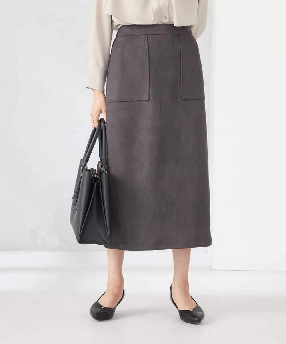 【アー ヴェー ヴェー/a.v.v】の【ストレッチ/洗える】フェイクスエードナロースカート インテリア・キッズ・メンズ・レディースファッション・服の通販 founy(ファニー) ファッション Fashion レディースファッション Fashion for Women スカート Skirts 洗える Machine Washable 秋 Autumn カットソー Cut and Sewn Top スウェット / スエット Sweatshirt, Sweatwear ストレッチ Stretch, Stretchy Fabric スリット Slit, Slit Detail 定番 Standard, Basic Item バランス Balance, Style Balance フィット Fit, Slim Fit ポケット Pocket, Pocket Detail ロング Long, Long-Length 冬 Winter / This Winter A/W・秋冬 Autumn/Winter 再入荷 Restock / Back in Stock おすすめ Recommended / Our Picks ビジネス 仕事 通勤 Business / Work / Commuting ダークグレー|ID: prp329100004678766 ipo3291000000034479383
