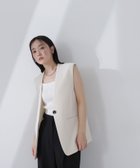【ナチュラル ビューティー ベーシック/NATURAL BEAUTY BASIC】のノーカラーミニマルジレ 人気、トレンドファッション・服の通販 founy(ファニー) ファッション Fashion レディースファッション Fashion for Women アウター Coat / Outerwear Collection トップス・カットソー Cut & Sew Tops ベスト&ジレ / 重ね着スタイル Vests & Gilets おすすめ Recommended / Our Picks シンプル Simple, Minimal ダブル Double, Double-Breasted thumbnail エクリュ1|ID: prp329100004678796 ipo3291000000033800564