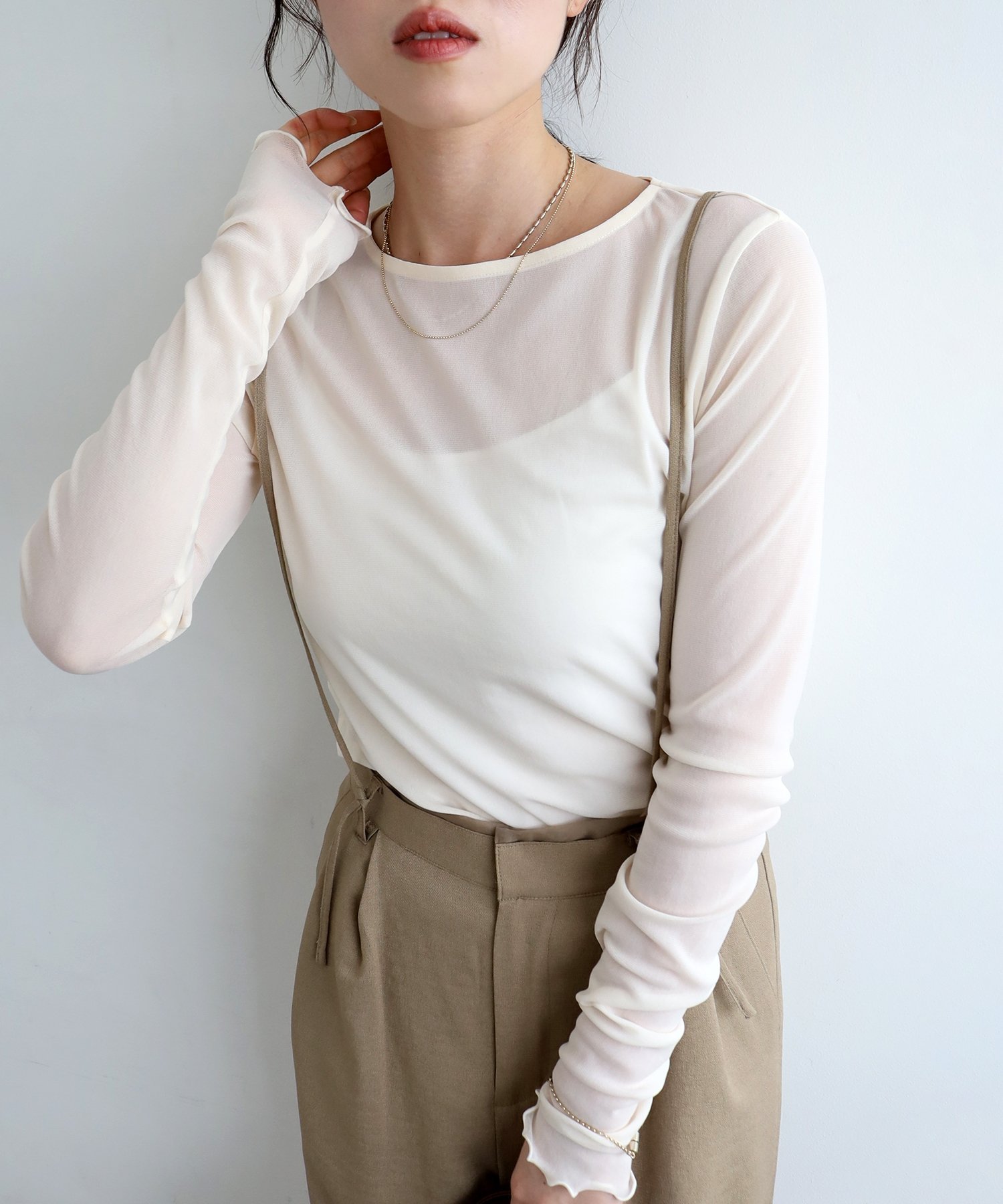 【ルクールブラン/le.coeur blanc】の薄手で着心地抜群!新色登場 シアークルーネックプルオーバー インテリア・キッズ・メンズ・レディースファッション・服の通販 founy(ファニー) ファッション Fashion レディースファッション Fashion for Women トップス・カットソー Cut & Sew Tops カジュアルプルオーバー・ニットトップス Pullovers & Knit Tops / Casual Pullovers インナー Innerwear ウェーブ Wavy Pattern シアー Sheer, See-Through ストレート Straight, Straight Cut チュール Tulip, Tulip Motif トレンド Trend, Trending Now フィット Fit, Slim Fit オフ|ID: prp329100004678830 ipo3291000000034874581