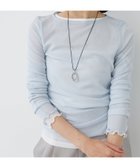 【ルクールブラン/le.coeur blanc】の薄手で着心地抜群!新色登場 シアークルーネックプルオーバー 人気、トレンドファッション・服の通販 founy(ファニー) ファッション Fashion レディースファッション Fashion for Women トップス・カットソー Cut & Sew Tops カジュアルプルオーバー・ニットトップス Pullovers & Knit Tops / Casual Pullovers インナー Innerwear ウェーブ Wavy Pattern シアー Sheer, See-Through ストレート Straight, Straight Cut チュール Tulip, Tulip Motif トレンド Trend, Trending Now フィット Fit, Slim Fit thumbnail サックス|ID: prp329100004678830 ipo3291000000034874582