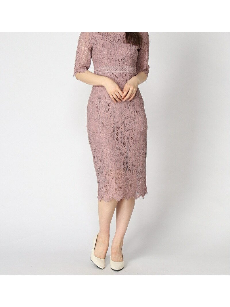 【ドレス/DRESS+】のタイトシルエットのミモレ丈ワンピースドレス パーティードレス 結婚式 インテリア・キッズ・メンズ・レディースファッション・服の通販 founy(ファニー) 　ファッション　Fashion　レディースファッション　Fashion for Women　ワンピース　Dresses　フォーマル・パーティードレス・結婚式用ドレス　Elegant & Casual Dresses　インナー　Innerwear　ウェーブ　Wavy Pattern　エレガント 上品　Elegant　オケージョン　Occasion Wear　スカラップ　Scallop, Scalloped Edge　スリット　Slit, Slit Detail　ドレス　Dress, One-Piece　フォーマル　Formal, Dressy　フラワー　Flower, Floral　フリンジ　Fringe, Tassel　ラベンダー　Lavender　レース　Lace, Lace Fabric　セレモニー　Ceremony　入学式　Entrance Ceremony　卒業式　Graduation Ceremony　結婚式　Wedding　披露宴　Wedding Reception　二次会　After Party　ピンク|ID: prp329100004678833 ipo3291000000034690624