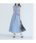 【アンデミュウ/Andemiu】のサファリシャツノースリーブワンピース 人気、トレンドファッション・服の通販 founy(ファニー) ファッション Fashion レディースファッション Fashion for Women ワンピース Dresses フェミニン Feminine, Girly リネン Linen, Linen Fabric エレガント 上品 Elegant 夏 Summer thumbnail ブルー|ID: prp329100004678885 ipo3291000000033801146