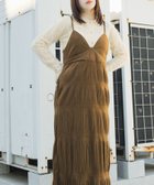 【ケービーエフ/KBF / URBAN RESEARCH】のマジョリカプリーツキャミワンピース BROWN|ID: prp329100004678893 ipo3291000000033801184