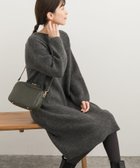【アーバンリサーチ ドアーズ/URBAN RESEARCH DOORS】の畦ミディ丈ニットワンピース CHARCOAL|ID: prp329100004678908 ipo3291000000033801261