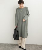 【アーバンリサーチ ドアーズ/URBAN RESEARCH DOORS】の畦ミディ丈ニットワンピース MINTGRAY|ID: prp329100004678908 ipo3291000000033801262