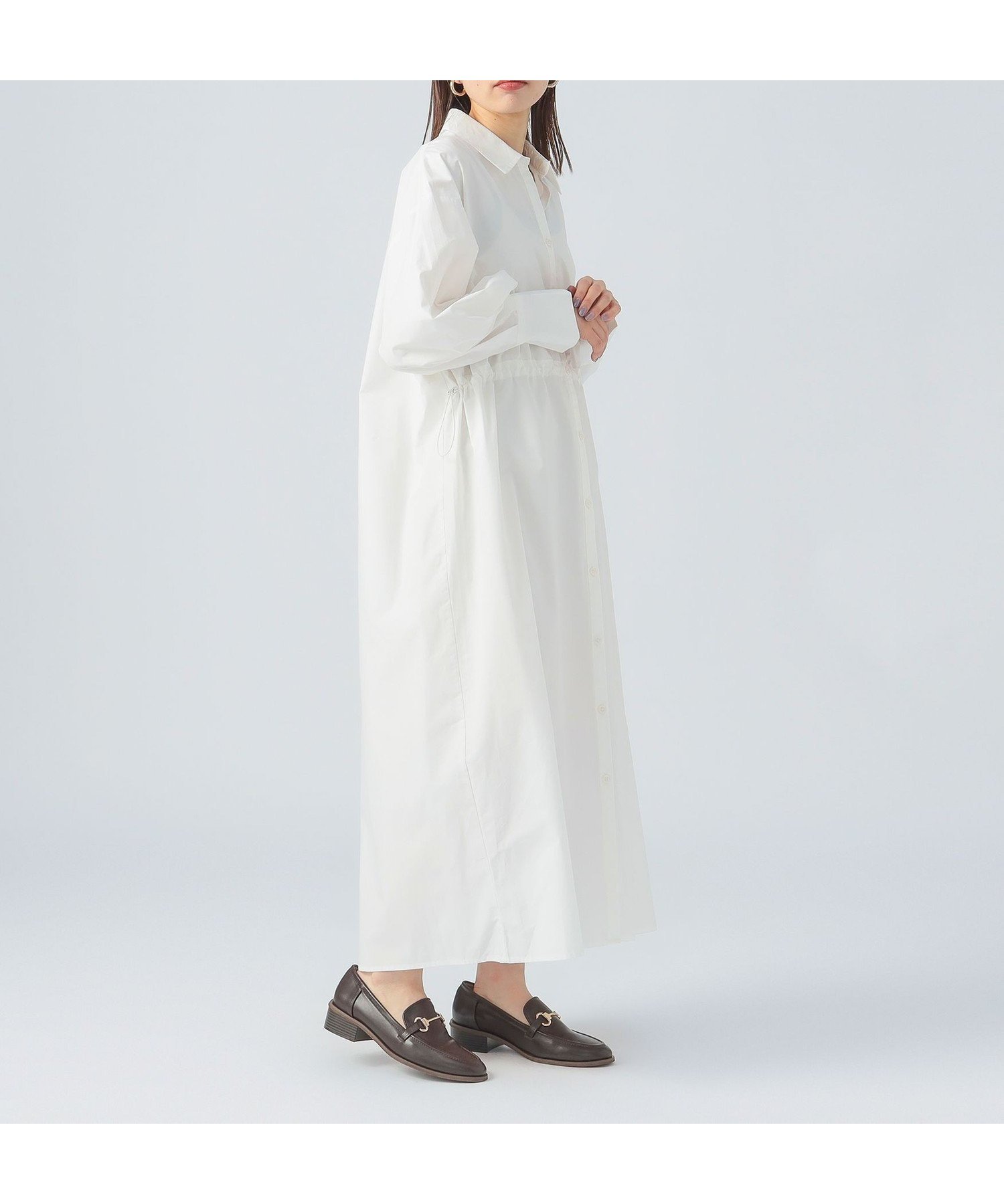 【ビームス ハート/BEAMS HEART】の【秋まで使える】ドロスト ロング シャツワンピース 25SS 長袖 人気、トレンドファッション・服の通販 founy(ファニー) 　ファッション　Fashion　レディースファッション　Fashion for Women　ワンピース　Dresses　シャツワンピース / 1枚で着映えコーデ　Shirt Dresses　2025年　2025　2025春夏・S/S　Spring/Summer 2025 SS25　カーディガン　Cardigan, Knitwear　ドローコード　Drawcord, Drawstring Cord　パーカー　Hoodie, Parka　ロング　Long, Long-Length　秋　Autumn　長袖　Long Sleeve, Full Sleeve　 other-1|ID: prp329100004678915 ipo3291000000033801287