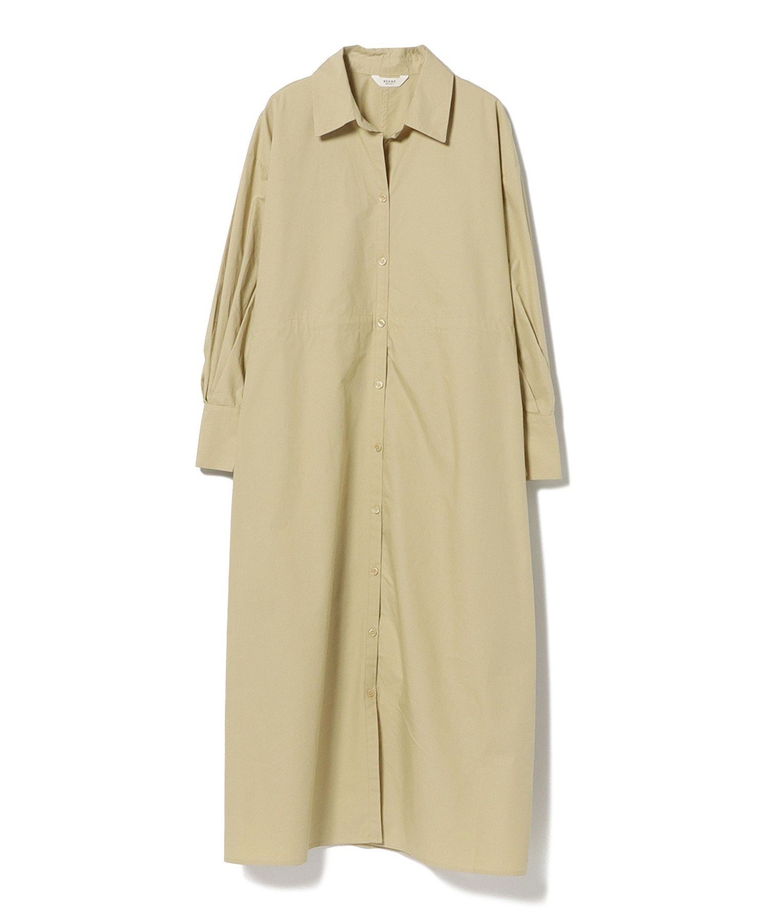 【ビームス ハート/BEAMS HEART】の【秋まで使える】ドロスト ロング シャツワンピース 25SS 長袖 インテリア・キッズ・メンズ・レディースファッション・服の通販 founy(ファニー) 　ファッション　Fashion　レディースファッション　Fashion for Women　ワンピース　Dresses　シャツワンピース / 1枚で着映えコーデ　Shirt Dresses　2025年　2025　2025春夏・S/S　Spring/Summer 2025 SS25　カーディガン　Cardigan, Knitwear　ドローコード　Drawcord, Drawstring Cord　パーカー　Hoodie, Parka　ロング　Long, Long-Length　秋　Autumn　長袖　Long Sleeve, Full Sleeve　BEIGE|ID: prp329100004678915 ipo3291000000033801293