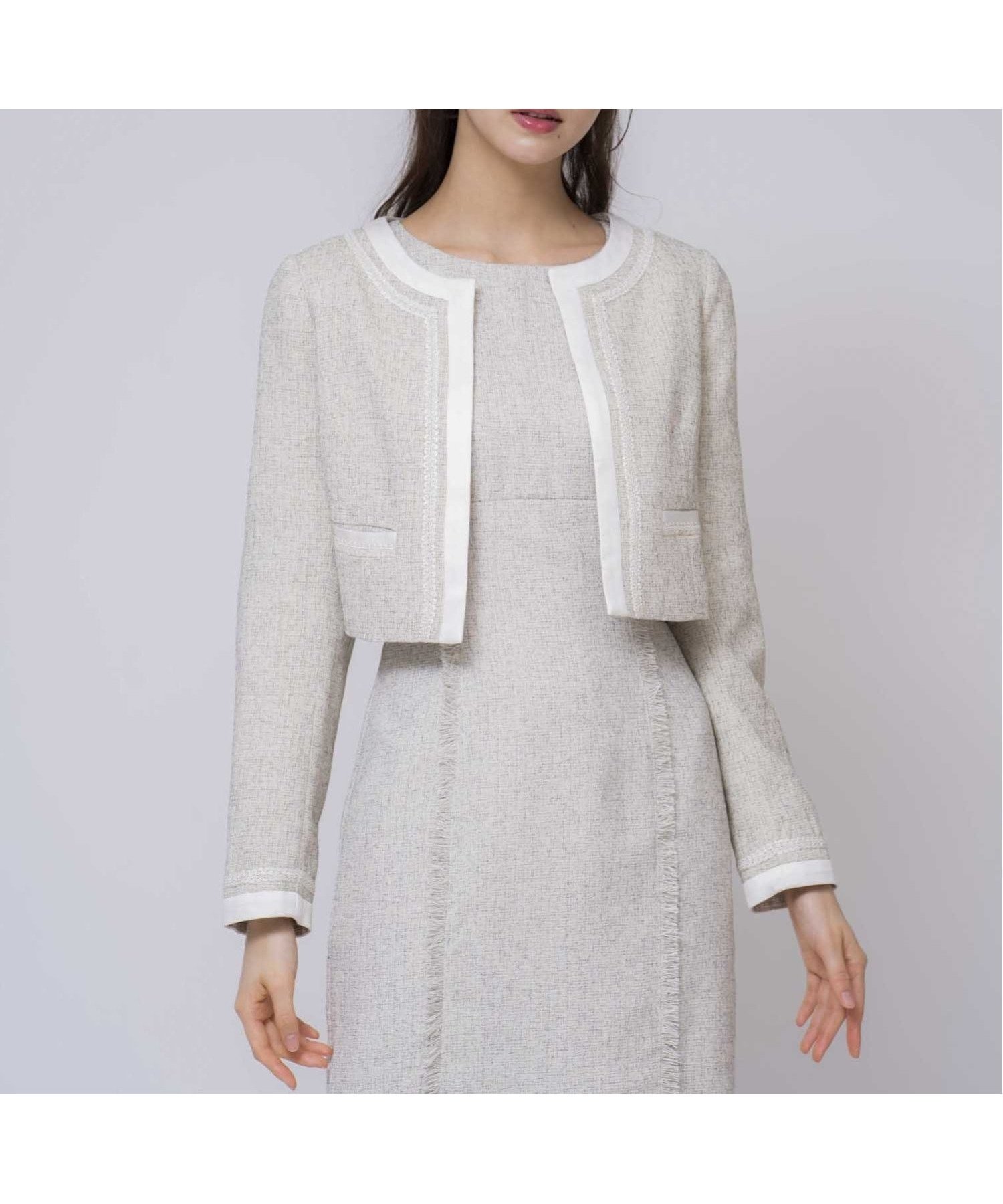 【ノエラ/Noela】のツイードジャケット インテリア・キッズ・メンズ・レディースファッション・服の通販 founy(ファニー) 　ファッション　Fashion　レディースファッション　Fashion for Women　アウター　Coat / Outerwear Collection　レディースジャケット・軽アウター　Jackets　ジャケット　Jacket, Outerwear　ツイード　Twill, Twill Weave　ポケット　Pocket, Pocket Detail　エレガント 上品　Elegant　ベージュ|ID: prp329100004678916 ipo3291000000033997800
