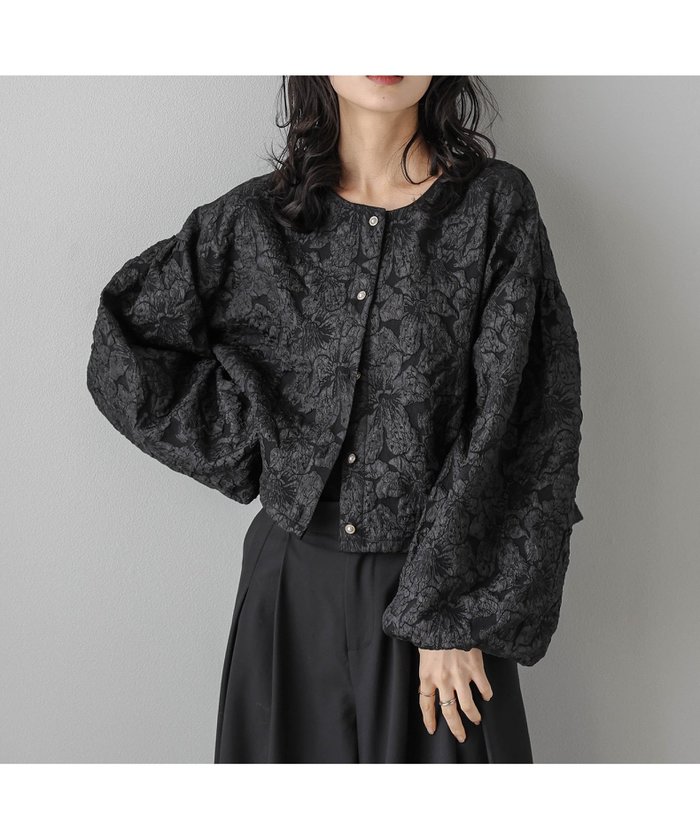 【ラジュール/Lajour】のふくれジャガードブルゾン インテリア・キッズ・メンズ・レディースファッション・服の通販 founy(ファニー) https://founy.com/ ファッション Fashion レディースファッション Fashion for Women アウター Coat / Outerwear Collection ブルゾンジャケット・スポーティアウター Blouson Jackets クラシカル Classical, Vintage-Inspired ショルダー Shoulder, Shoulder Strap スリーブ Sleeve, Long Sleeve / Short Sleeve ドロップ Drop Shoulder, Dropped Style バルーン Balloon, Balloon Silhouette パール Pearl, Pearl Accent フェミニン Feminine, Girly ブルゾン Blouson, Bomber Jacket ヴィンテージ Vintage Style エレガント 上品 Elegant |ID: prp329100004678923 ipo3291000000033997467