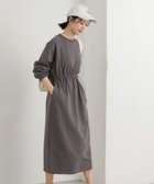 【アーバンリサーチ ドアーズ/URBAN RESEARCH DOORS】のミニ裏毛ドロストワンピース CHARCOAL|ID: prp329100004678924 ipo3291000000033801331