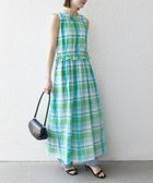 【シップス フォー ウィメン/SHIPS】のSHIPS any 洗濯機可能 マドラス チェック ノースリーブ ワンピース ライトグリーン|ID: prp329100004678925 ipo3291000000033801345