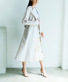 【エポカ/EPOCA】のハイツイストコットンラチネ ノーカラーラペルコート 人気、トレンドファッション・服の通販 founy(ファニー) ファッション Fashion レディースファッション Fashion for Women アウター Coat / Outerwear Collection コート・ロングコート・ピーコート Long Coats, Peacoats & More おすすめ Recommended / Our Picks シンプル Simple, Minimal スリット Slit, Slit Detail ドレス Dress, One-Piece ドレープ Drape, Draping Fabric ピーチ Peach, Soft Touch モダン Modern, Contemporary 春 Spring 秋 Autumn |ID:prp329100004678984