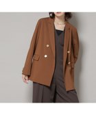 【ナノ ユニバース/nano universe】のドライウェザーストレッチダブルジャケット(セットアップ可) ブラウン|ID:prp329100004678986