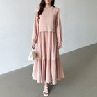 【ココモモ/COCOMOMO】のベスト付きワンピース プリーツワンピース ロングワンピース ニット ベスト 人気、トレンドファッション・服の通販 founy(ファニー) ファッション Fashion レディースファッション Fashion for Women アウター Coat / Outerwear Collection コンパクト Compact, Small Size スリーブ Sleeve, Long Sleeve / Short Sleeve トレンド Trend, Trending Now バランス Balance, Style Balance プリーツ Pleats, Pleated ベスト Vest, Waistcoat リボン Ribbon, Bow ロング Long, Long-Length 春 Spring 秋 Autumn thumbnail ピンク|ID: prp329100004678996 ipo3291000000033801675