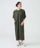 【ビーミングライフストアバイビームス/B:MING LIFE STORE by BEAMS】のカット カーディガン * ワンピース セット(S~M) 25SS きれいめ 春 着回し レイヤード ウォッシャブル OLIVE|ID: prp329100004679006 ipo3291000000034000617