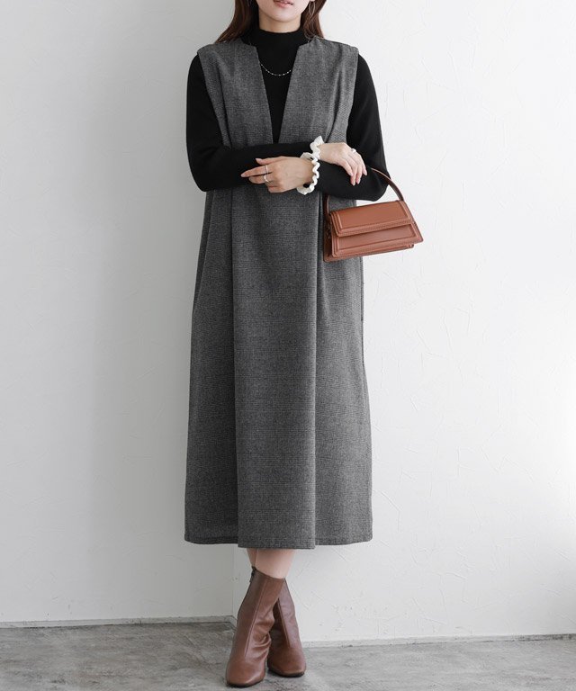 【ピエロ/Pierrot】の選べる柄タックジャンパースカート インテリア・キッズ・メンズ・レディースファッション・服の通販 founy(ファニー) ファッション Fashion レディースファッション Fashion for Women スカート Skirts インナー Innerwear カットソー Cut and Sewn Top チェック Check, Plaid, Tartan フレア Flare, Flared チェック/チャコール|ID: prp329100004679066 ipo3291000000034562623