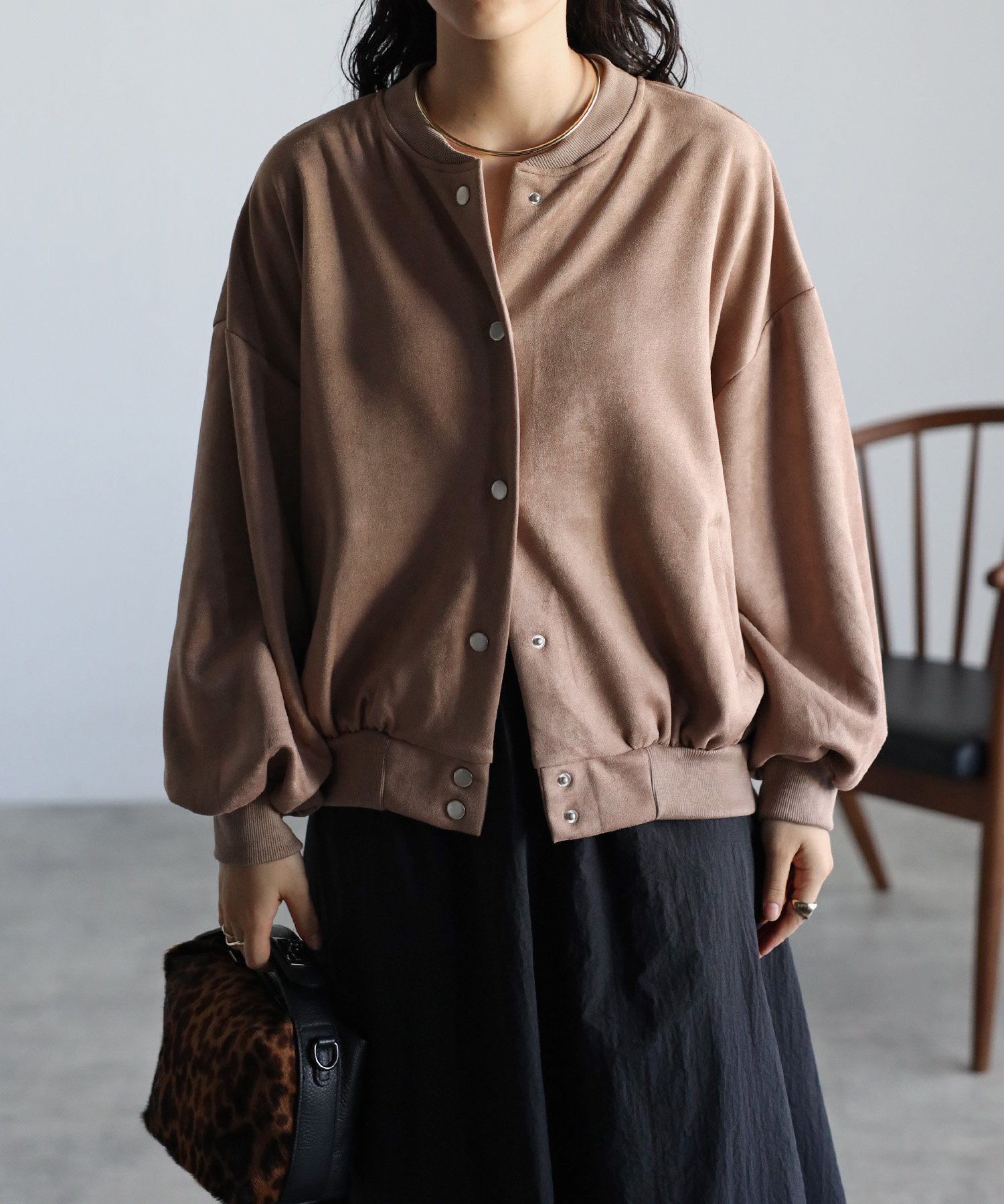 【リラクロ/relaclo】のmitis/フェイクスウェードスタジャン インテリア・キッズ・メンズ・レディースファッション・服の通販 founy(ファニー) 　ファッション　Fashion　レディースファッション　Fashion for Women　ピンクベージュ|ID: prp329100004679091 ipo3291000000033802107