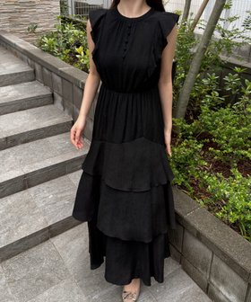 【ジュノア/JUNOAH】の楊柳シフォンバックレースアップワンピース 人気、トレンドファッション・服の通販 founy(ファニー) ファッション Fashion レディースファッション Fashion for Women ワンピース Dresses |ID:prp329100004679195