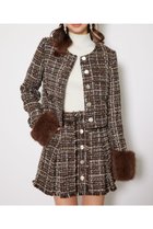 【リエンダ/rienda】の2WAYツイードショートジャケット 人気、トレンドファッション・服の通販 founy(ファニー) ファッション Fashion レディースファッション Fashion for Women アウター Coat / Outerwear Collection レディースジャケット・軽アウター Jackets オケージョン Occasion Wear ジャケット Jacket, Outerwear ツイード Twill, Twill Weave フェイクファー Faux Fur, Imitation Fur フォックス Fox, Fox Fur フロント Front, Front Design ボトム Bottoms, Lower Wear 冬 Winter / This Winter 再入荷 Restock / Back in Stock エレガント 上品 Elegant thumbnail BRN|ID: prp329100004679232 ipo3291000000033802739