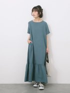 【サマンサモスモス/Samansa Mos2】のリネンタッチマキシティアードワンピース 人気、トレンドファッション・服の通販 founy(ファニー) ファッション Fashion レディースファッション Fashion for Women ワンピース Dresses シンプル Simple, Minimal マキシ Maxi, Full Length エレガント 上品 Elegant thumbnail グリーン|ID: prp329100004679253 ipo3291000000033802822
