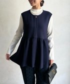【シェトワ/Chez toi】のペプラムベスト×ニットプルオーバー 人気、トレンドファッション・服の通販 founy(ファニー) ファッション Fashion レディースファッション Fashion for Women トップス・カットソー Cut & Sew Tops ニット Knit Tops & Sweaters ベスト&ジレ / 重ね着スタイル Vests & Gilets カジュアルプルオーバー・ニットトップス Pullovers & Knit Tops / Casual Pullovers キャミワンピース Cami Dress, Slip Dress 切替 Switching, Contrast Panel チャーム Charm, Pendant デニム Denim, Jeans Material ベスト Vest, Waistcoat ベーシック Basic, Essential ペプラム Peplum, Flared Hem ボストン Boston リブニット Rib Knit, Ribbed Knit 再入荷 Restock / Back in Stock おすすめ Recommended / Our Picks thumbnail ネイビー|ID: prp329100004681053 ipo3291000000034577674