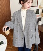 【モーメントプラス/moment+ / MEN】のマットゴールド釦グレンチェックダブルテーラードジャケット 人気、トレンドファッション・服の通販 founy(ファニー) ファッション Fashion メンズファッション Fashion for Men クラシカル Classical, Vintage-Inspired シンプル Simple, Minimal ジャケット Jacket, Outerwear スニーカー Sneakers, Trainers セットアップ Set-Up, Coordinated Outfit ダウン Down, Puffer ダブル Double, Double-Breasted チェック Check, Plaid, Tartan デスク Desk, Work Desk デニム Denim, Jeans Material バランス Balance, Style Balance フォーマル Formal, Dressy ポケット Pocket, Pocket Detail ワーク Workwear, Utility Style エレガント 上品 Elegant ビジネス 仕事 通勤 Business / Work / Commuting thumbnail ブラック|ID: prp329100004681071 ipo3291000000033810102