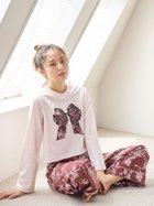 【スナイデル ホーム/SNIDEL HOME】の【5th Anniversary】カットロングTシャツ 人気、トレンドファッション・服の通販 founy(ファニー) ファッション Fashion レディースファッション Fashion for Women トップス・カットソー Cut & Sew Tops シャツ・ブラウス・オフィスカジュアル Elegant Blouses & Button-Ups ロングTシャツ・Tシャツ Longline T-Shirts & Tees おすすめ Recommended / Our Picks お家時間・ステイホーム Stay Home / At Home とろみ Fluid, Flowy Fabric なめらか Smooth, Silky Texture カットソー Cut and Sewn Top コレクション Collection, Seasonal Line バランス Balance, Style Balance フラワー Flower, Floral プリント Print, Printed Pattern リボン Ribbon, Bow ロング Long, Long-Length 人気 Popular, Best Seller 秋 Autumn 長袖 Long Sleeve, Full Sleeve thumbnail PNK[066]|ID: prp329100004681084 ipo3291000000033810169
