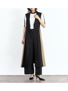 【ヴァン/Vin】のアシンメトリーラペル配色ジレワンピース 人気、トレンドファッション・服の通販 founy(ファニー) ファッション Fashion レディースファッション Fashion for Women アウター Coat / Outerwear Collection アシンメトリー Asymmetrical Style ジャンスカ Jumper Skirt, Pinafore Dress thumbnail ブラック|ID: prp329100004681096 ipo3291000000033810228