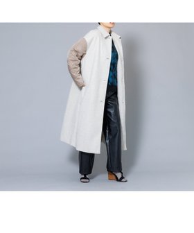 【ノミネ/NOMINE】の袖キルティングステンカラーコート 人気、トレンドファッション・服の通販 founy(ファニー) ファッション Fashion レディースファッション Fashion for Women アウター Coat / Outerwear Collection コート・ロングコート・ピーコート Long Coats, Peacoats & More キルト Quilt, Quilted Fabric シンプル Simple, Minimal ストレート Straight, Straight Cut バランス Balance, Style Balance 人気 Popular, Best Seller 冬 Winter / This Winter 防寒 Cold Protection, Winter-Ready |ID:prp329100004681114