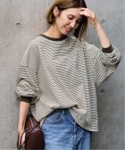 【フレームワーク/FRAMeWORK】の≪追加≫ミジンボーダーロンT 人気、トレンドファッション・服の通販 founy(ファニー) ファッション Fashion レディースファッション Fashion for Women トップス・カットソー Cut & Sew Tops ロングTシャツ・Tシャツ Longline T-Shirts & Tees ベーシック Basic, Essential ボーダー Border, Stripe ワイド Wide, Wide Fit 定番 Standard, Basic Item thumbnail ブラウン|ID: prp329100004681130 ipo3291000000034635015