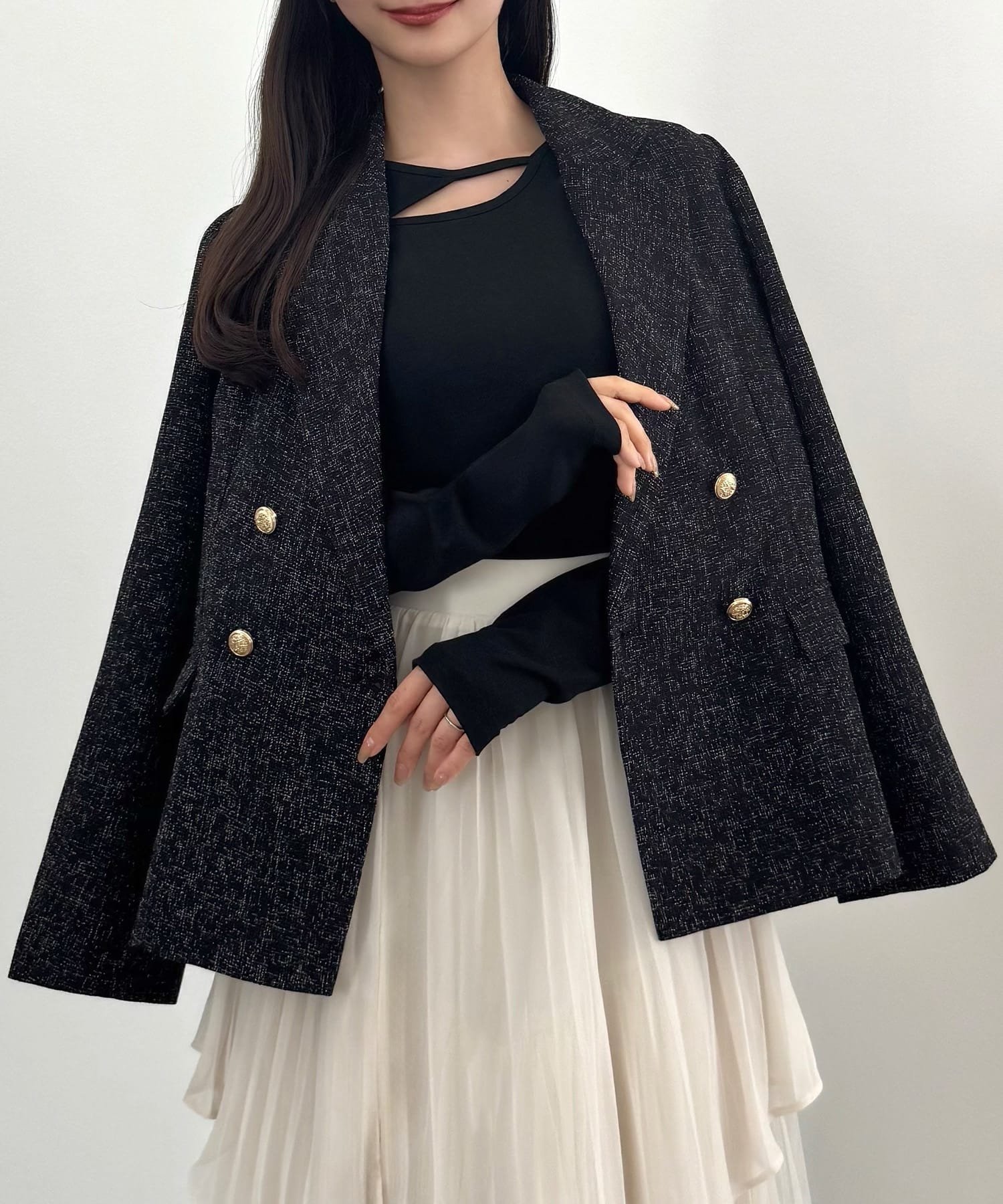 【ジュノア/JUNOAH】のCENEA 薄手ツイードテーラードジャケット 人気、トレンドファッション・服の通販 founy(ファニー) 　ファッション　Fashion　レディースファッション　Fashion for Women　アウター　Coat / Outerwear Collection　レディースジャケット・軽アウター　Jackets　テーラードジャケット / 通勤・きれいめスタイル　Tailored Jackets & Blazers　 other-1|ID: prp329100004681164 ipo3291000000033810558