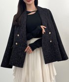 【ジュノア/JUNOAH】のCENEA 薄手ツイードテーラードジャケット 人気、トレンドファッション・服の通販 founy(ファニー) ファッション Fashion レディースファッション Fashion for Women アウター Coat / Outerwear Collection レディースジャケット・軽アウター Jackets テーラードジャケット / 通勤・きれいめスタイル Tailored Jackets & Blazers thumbnail ブラック|ID: prp329100004681164 ipo3291000000033810559