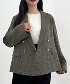 【ジュノア/JUNOAH】のCENEA 薄手ツイードテーラードジャケット 人気、トレンドファッション・服の通販 founy(ファニー) ファッション Fashion レディースファッション Fashion for Women アウター Coat / Outerwear Collection レディースジャケット・軽アウター Jackets テーラードジャケット / 通勤・きれいめスタイル Tailored Jackets & Blazers thumbnail グレー|ID: prp329100004681164 ipo3291000000033810563
